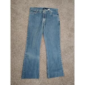 Vintage Levi's L2 90s Straight Leg Jeans Juniors Light Wash Hemmed Thrashed Sz11